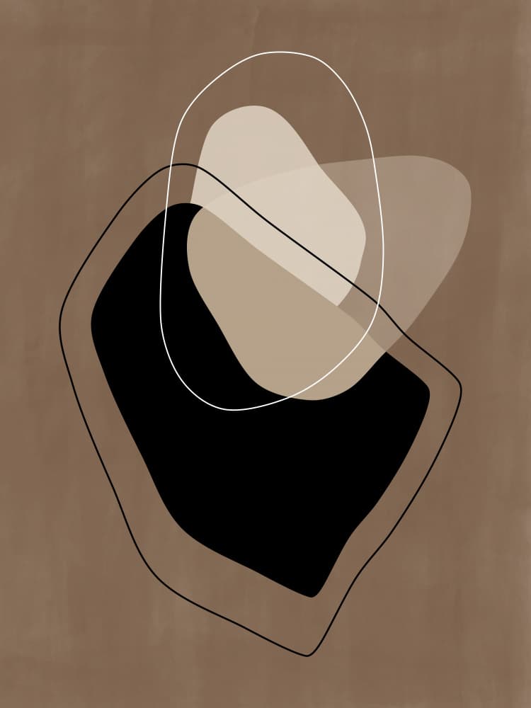 Abstract Fluid Layers by Elena Ristova — canvas wall art