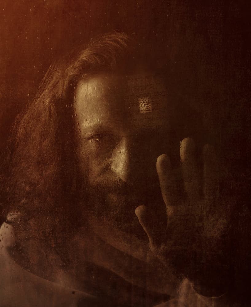 Dramatic Man Portrait by Yuri Shepelev — canvas wall art