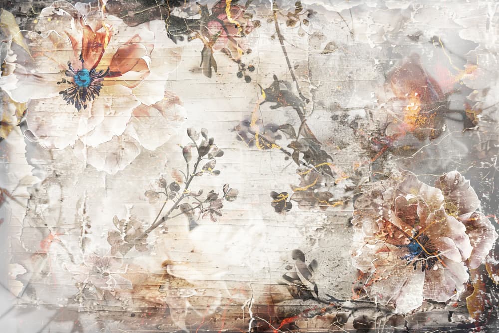 Vintage Floral Peonies by Rafal Kulik — canvas wall art