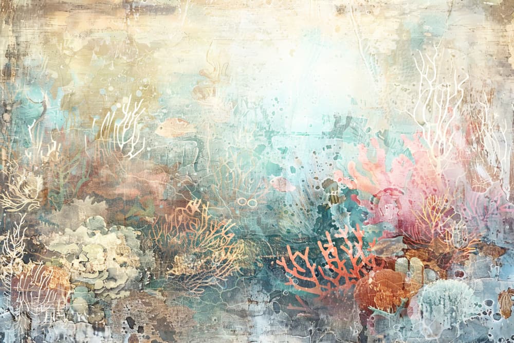 Dreamy Coral Reef by Rafal Kulik — canvas wall art