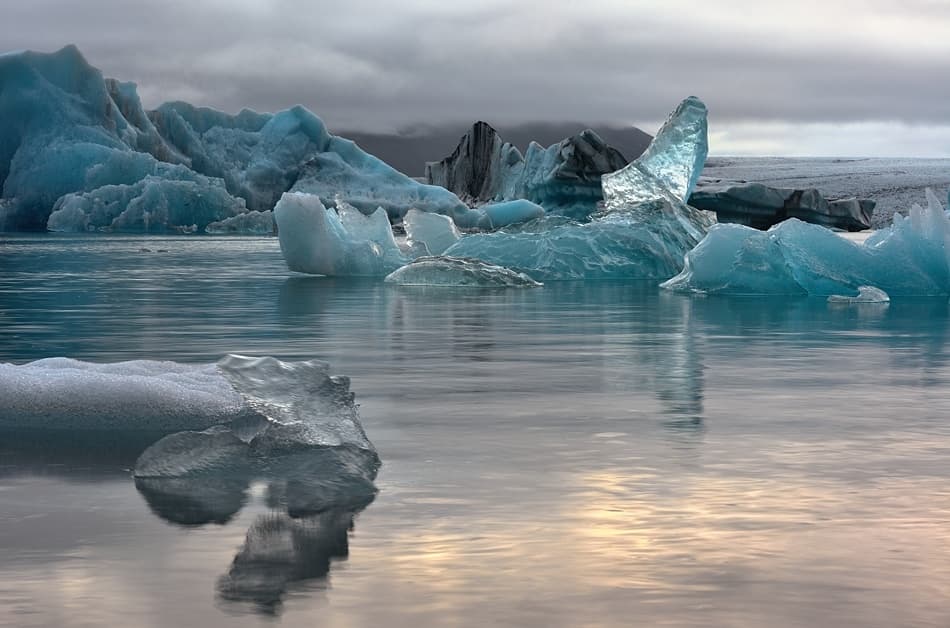 Serene Glacial Lagoon by Izidor Gasperlin — canvas wall art
