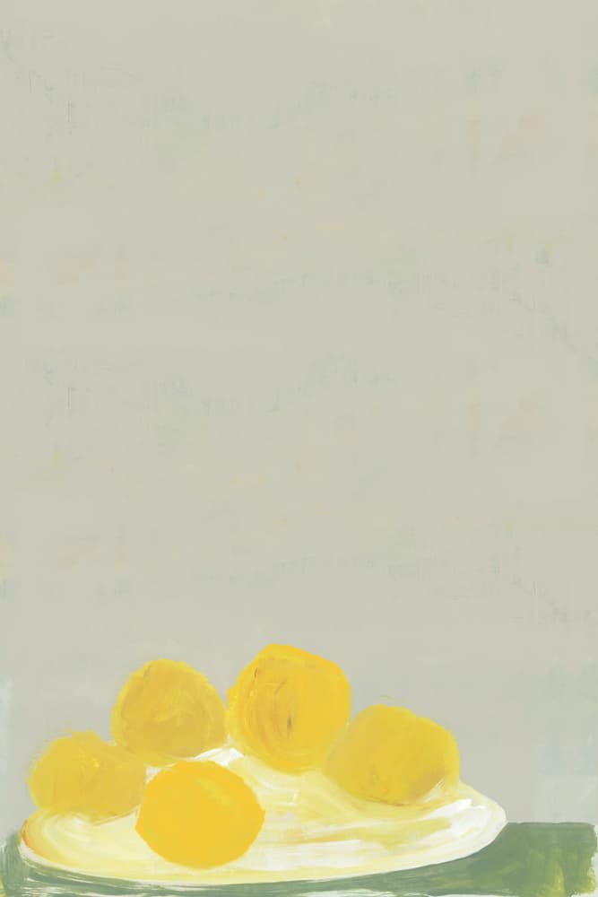 Yellow Fruits Still Life by cartissi — canvas wall art