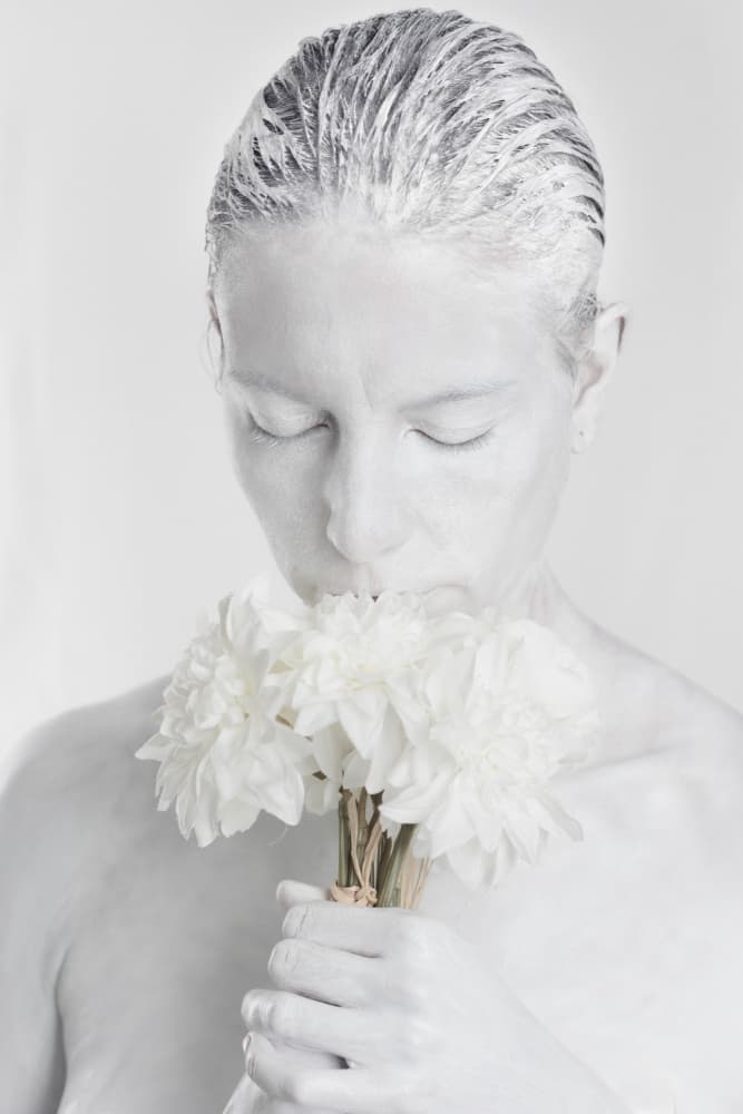 Serene White Bloom by Claudio Viarengo — canvas wall art