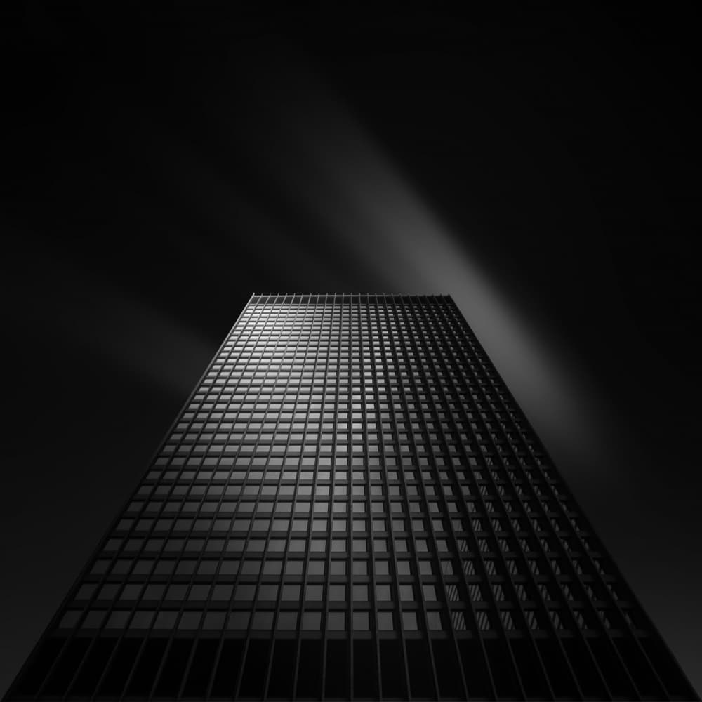 Dramatic Urban Perspective by Tony Xu — canvas wall art