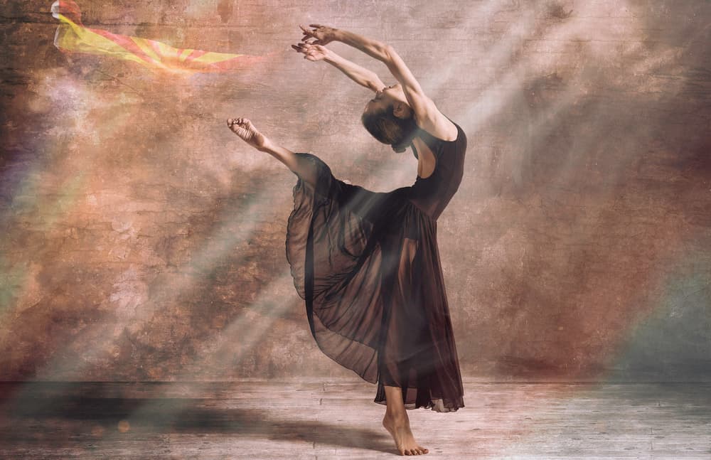 Graceful Dancer in Light by CEBImagery — canvas wall art