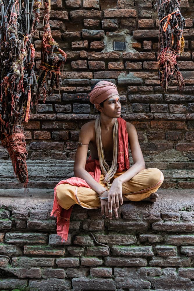 Indian Sadhu Contemplation by Corinne Spector — canvas wall art