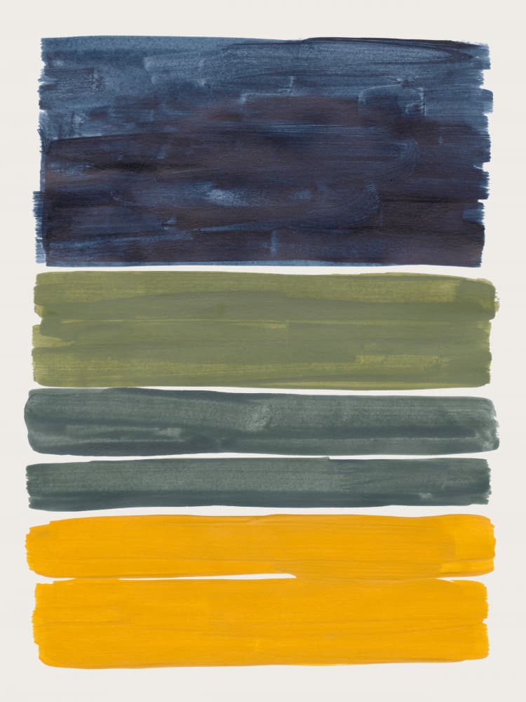 Stacked Color Blocks by Ejaaz Haniff — canvas wall art