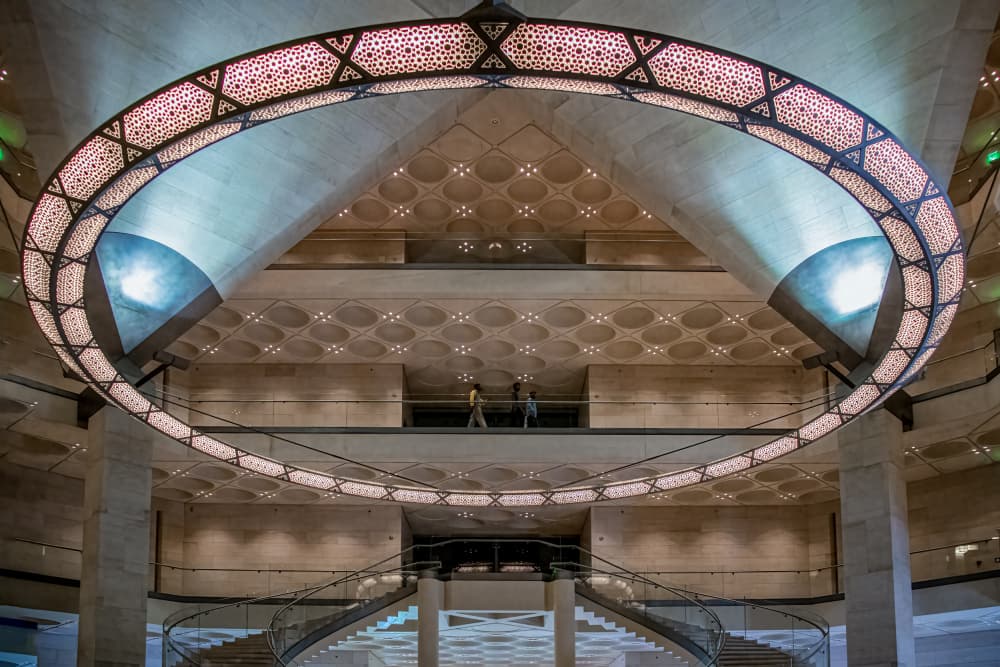 Grand Museum Chandelier by Abdelkader Allam — canvas wall art