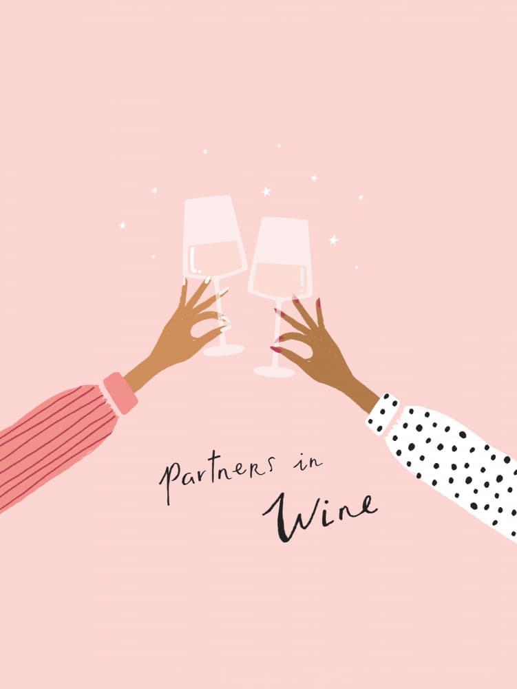 Partners In Wine by Aislinn Simmonds — canvas wall art