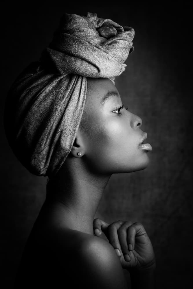 Graceful Woman Profile by Ruth Franke — canvas wall art