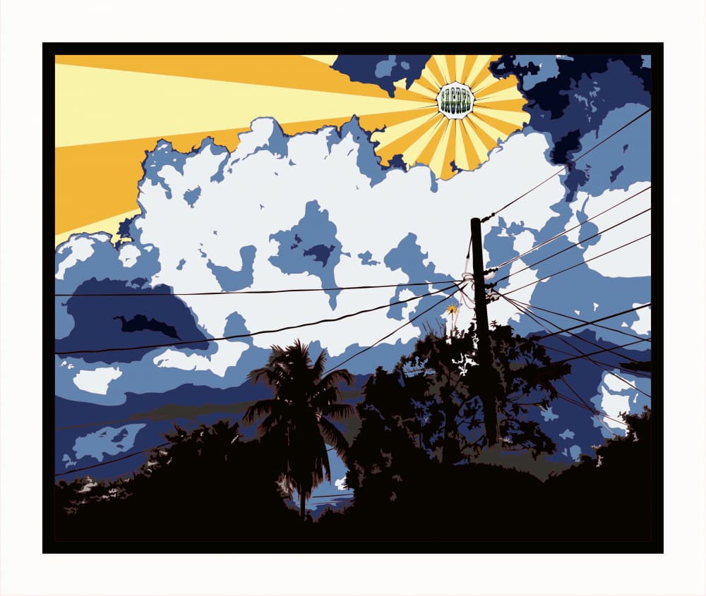 Urban Tropical Sky by andrea de ranieri — canvas wall art