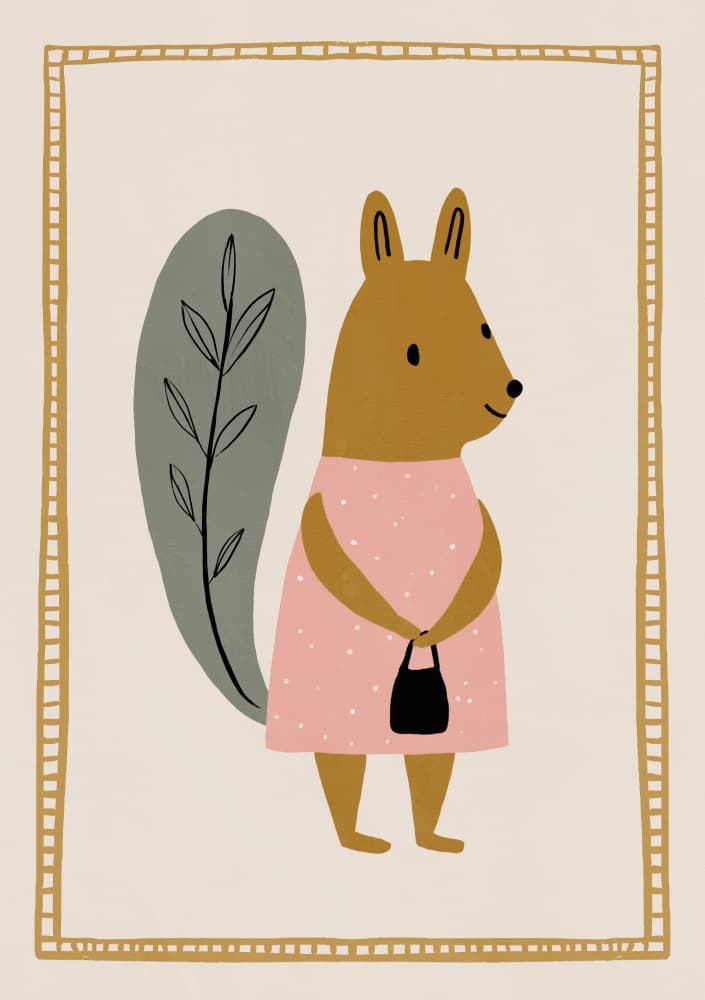 Mrssquirrel by Treechild — canvas wall art