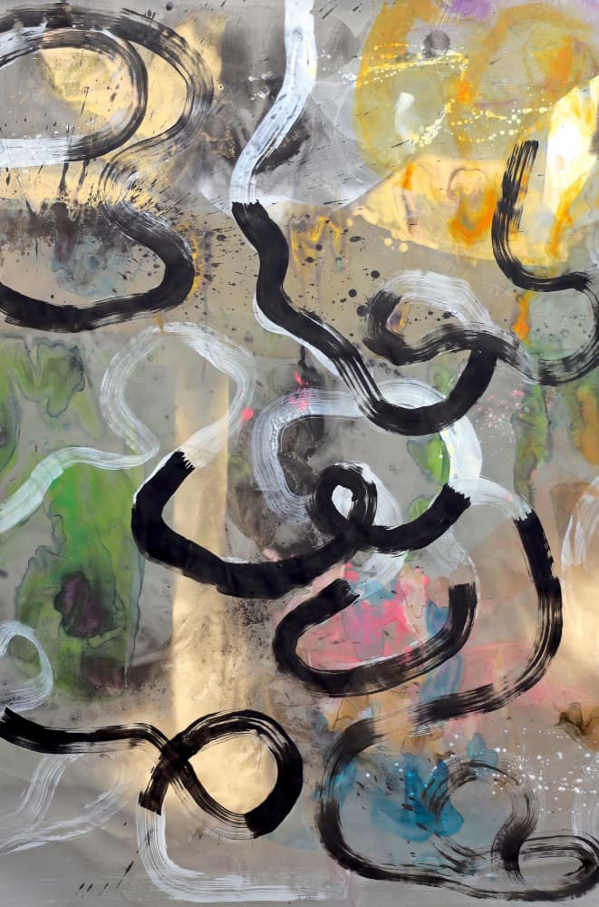 Dynamic Brushstroke Flow by POOVI ART — canvas wall art