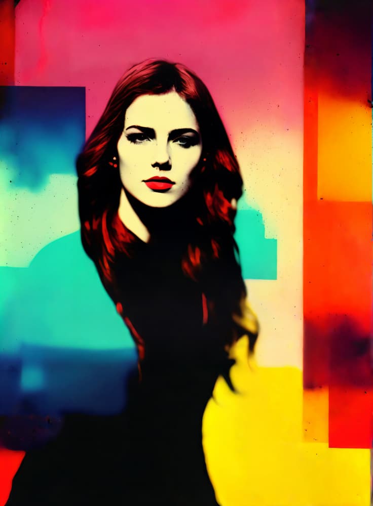 Vibrant Woman Portrait by Cicero Spin — canvas wall art