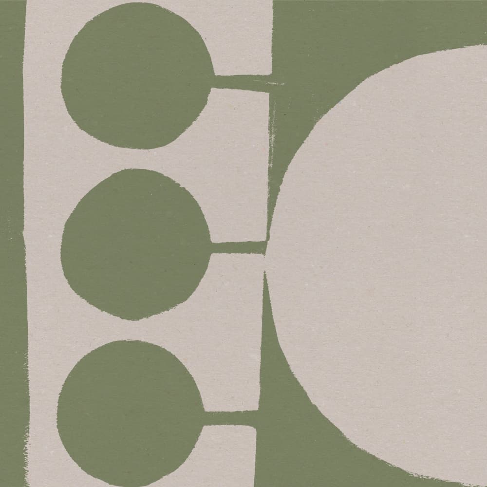Minimalist Sage Shapes by Dina Dankers — canvas wall art