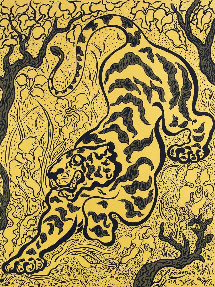 Tigre Dans Les Jungles by Paul Ranson — canvas wall art