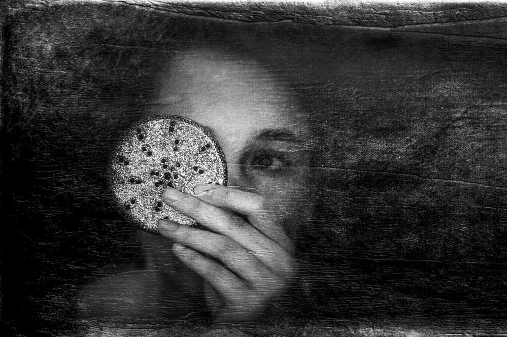 Enigmatic Face Texture by Michel Romaggi — canvas wall art