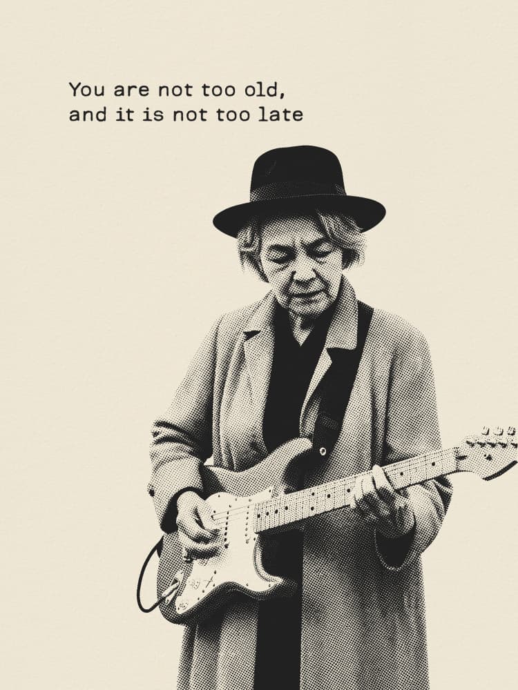 You Are Not Too Old by Andreas Magnusson — canvas wall art