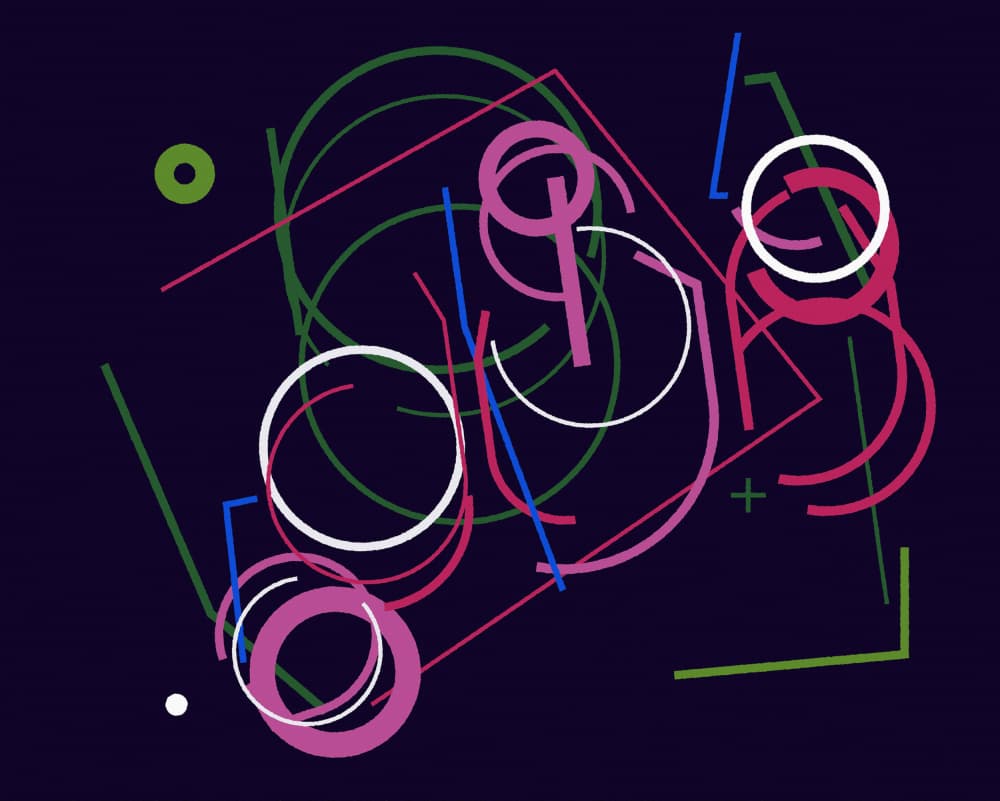 Dynamic Geometric Design by Rafa Mateo — canvas wall art