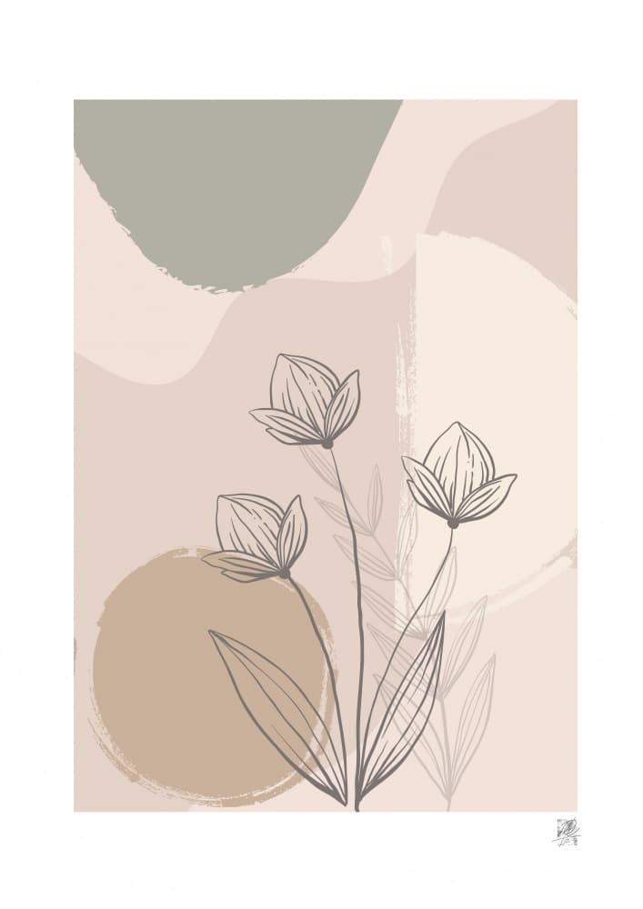 Soft Floral Abstraction by Osvaldo Russo — canvas wall art