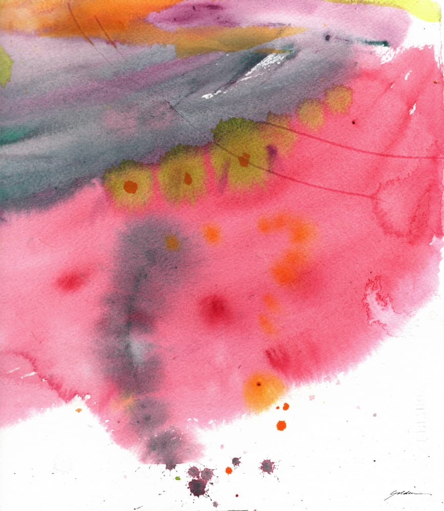Vibrant Pink Abstract by Sheila Golden — canvas wall art