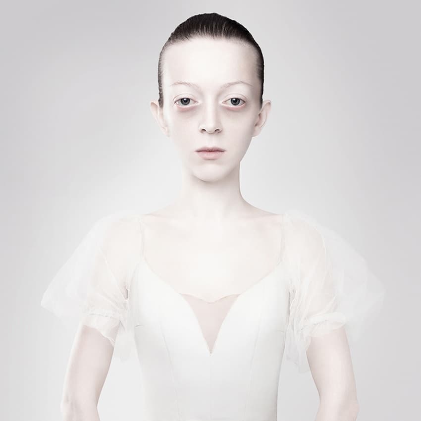 Ethereal Ballerina Portrait by Vladimir Katiev — canvas wall art