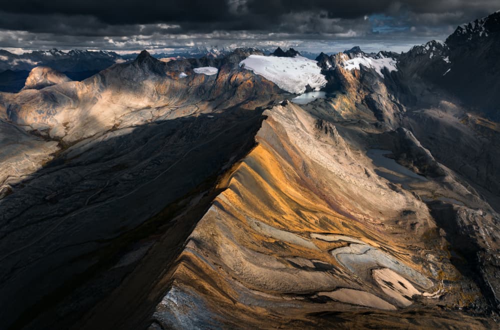 Colorful Mountain Ridge by Karol Nienartowicz — canvas wall art
