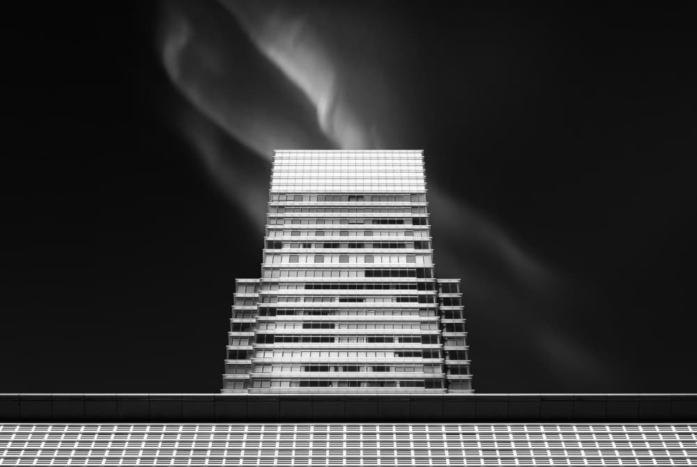 Urban Geometry Sky by Akira TAKAUE — canvas wall art