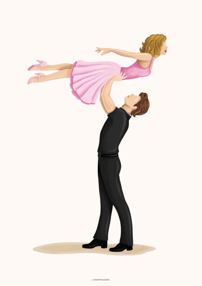 Romantic Dance Lift by Nour Tohme — canvas wall art
