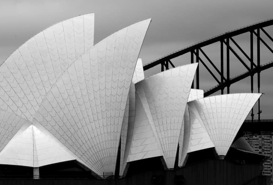Sydney Opera House Bridge by Alida van Zaane — canvas wall art