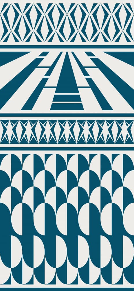 Deco Geometric Patterns by Annick — canvas wall art