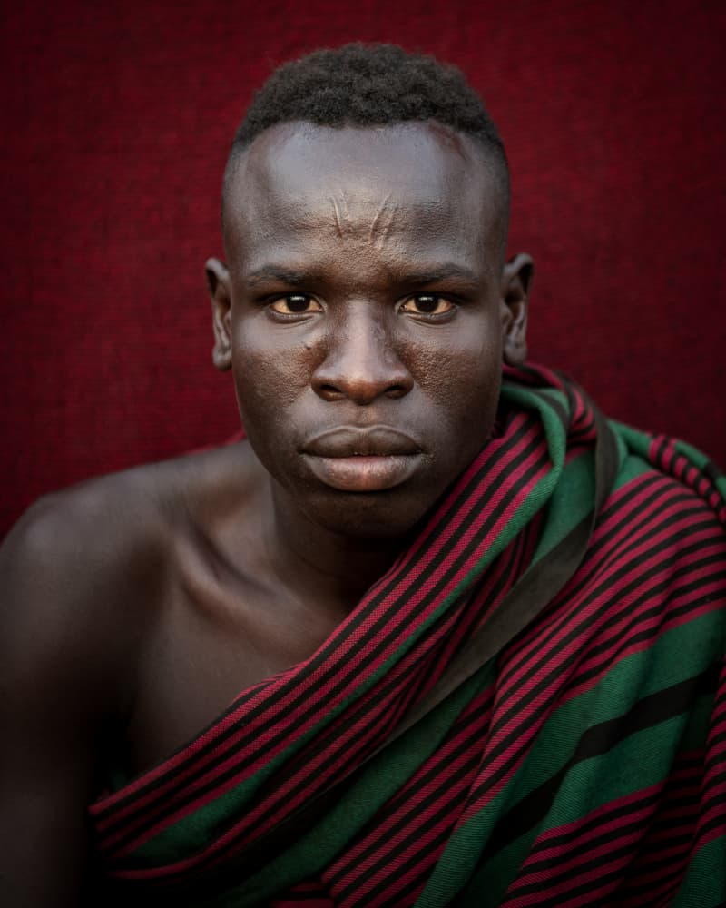 Serious African Gaze by Max Vere-Hodge — canvas wall art