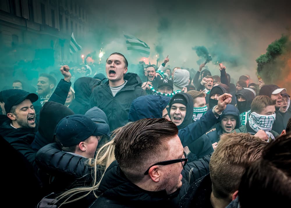 Passionate Crowd Energy by Bjorn Bjornson — canvas wall art