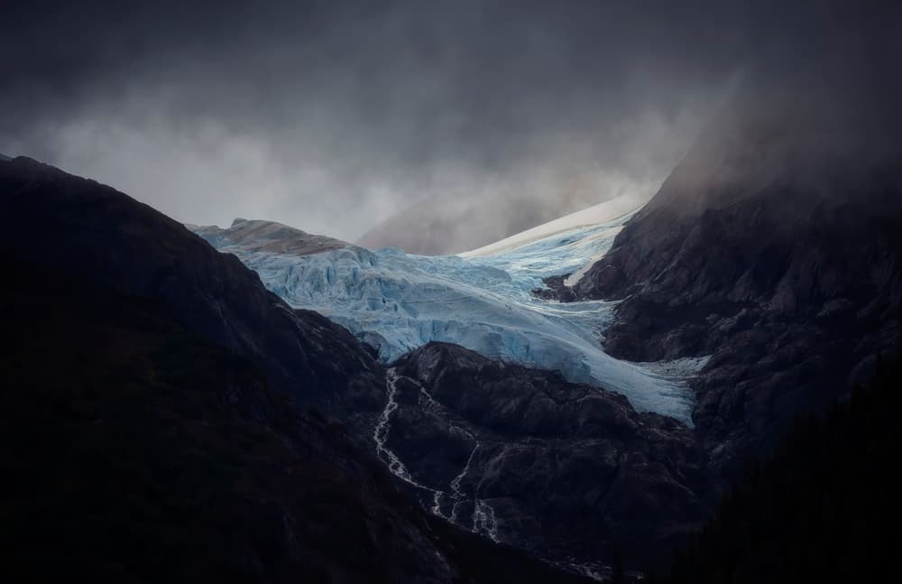Majestic Blue Glacier by Michael Zheng — canvas wall art
