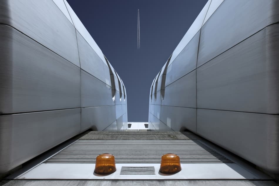 Modern Architecture Sky Path by Markus Kühne — canvas wall art