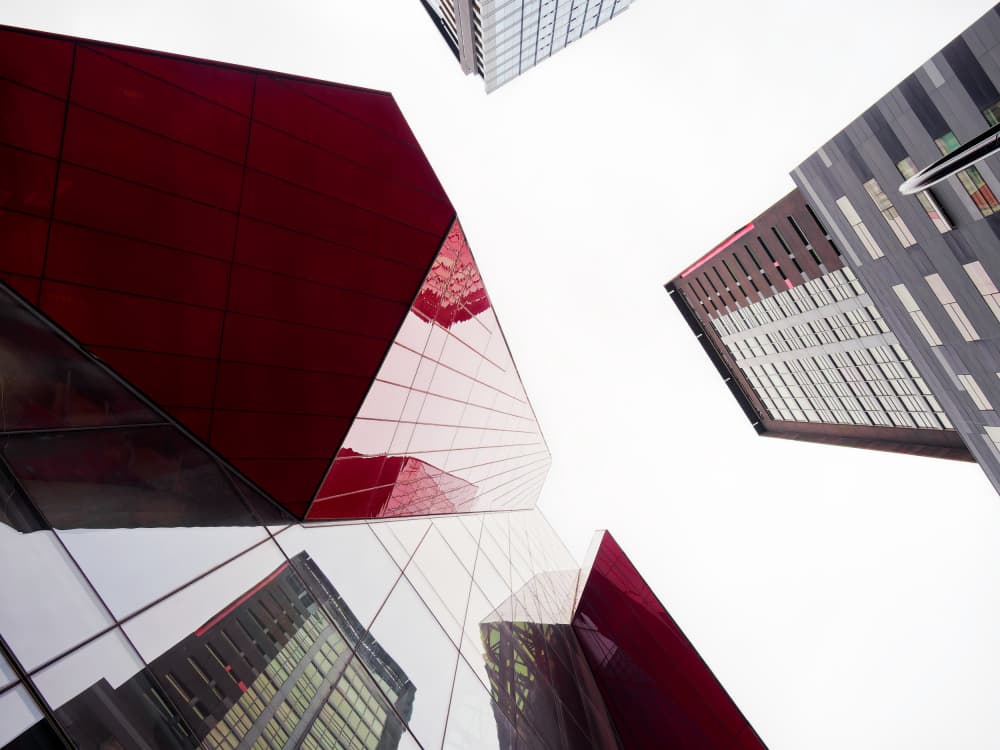 Modern Urban Geometry by Marius Surleac — canvas wall art