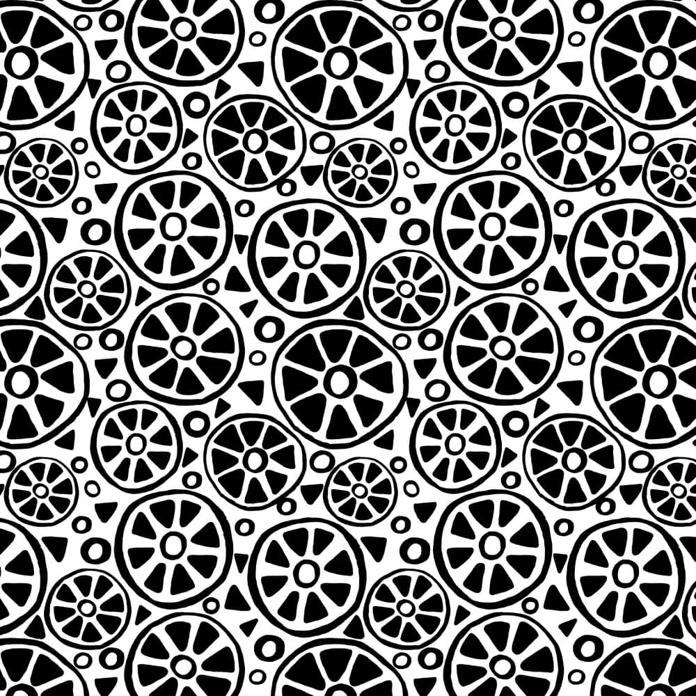 Organic Tribal Pattern by Michele Channell — canvas wall art
