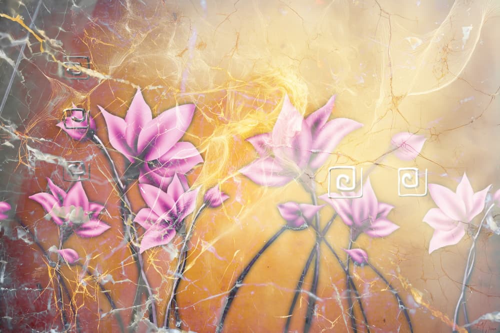 Warm Floral Elegance by Rafal Kulik — canvas wall art