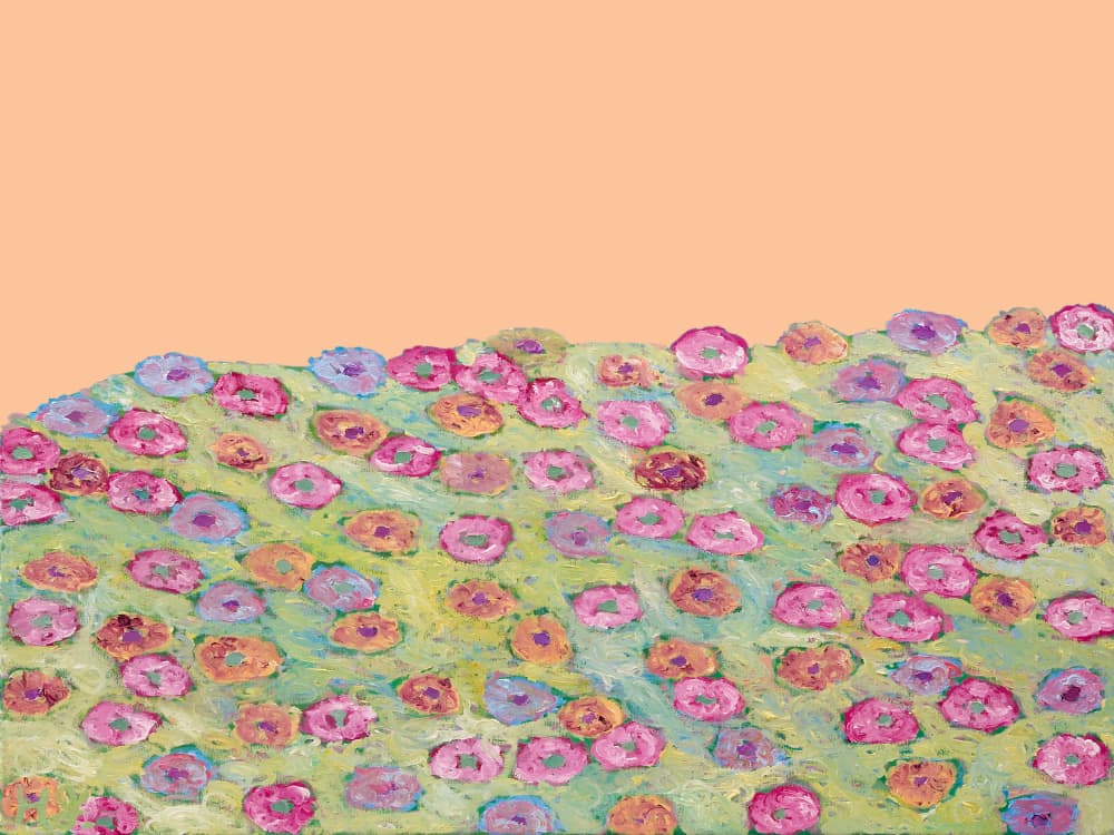 Colorful Summer Meadow by Helen Joynson — canvas wall art