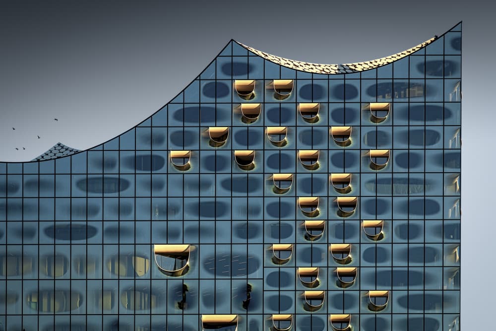 Architectural Glass Waves by Michael Eßig — canvas wall art