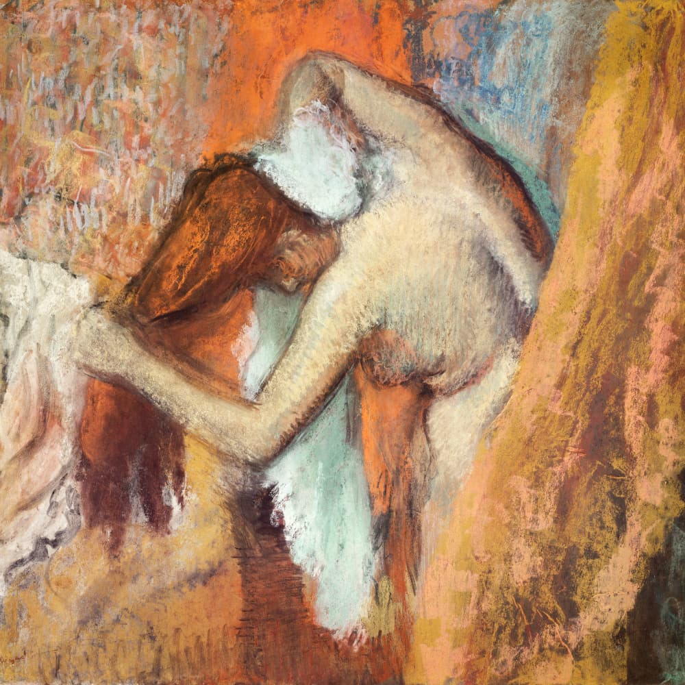 Woman At Her Toilette by Edgar Degas — canvas wall art
