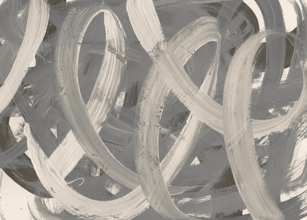 Abstract Looping Strokes by Edward Selkirk — canvas wall art
