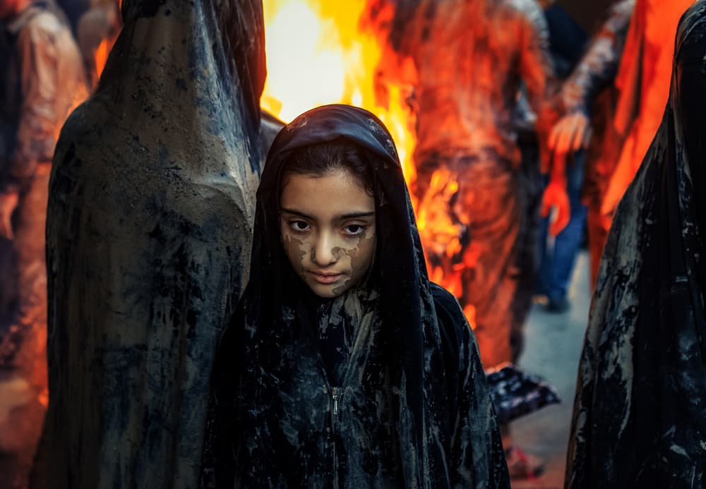 Mud-Covered Solemn Girl by Babak Mehrafshar — canvas wall art