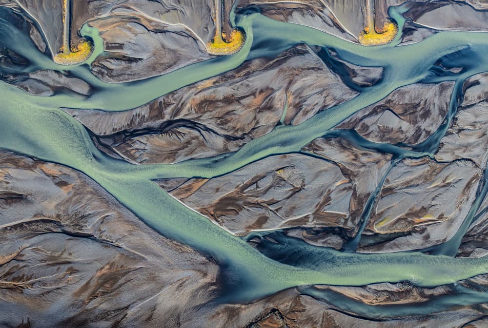 Braided River Patterns by Wei (David) Dai — canvas wall art