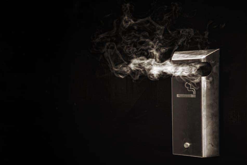 Dark Smoke Ashtray by Ricky Siegers — canvas wall art
