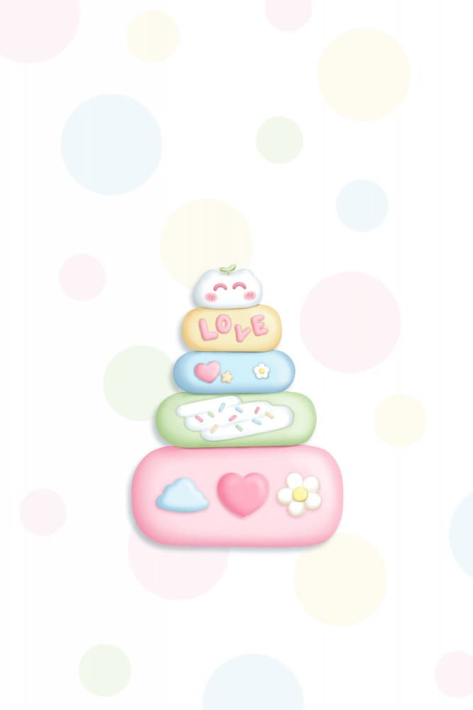 Sweet Pastel Stack by Xuan Thai — canvas wall art