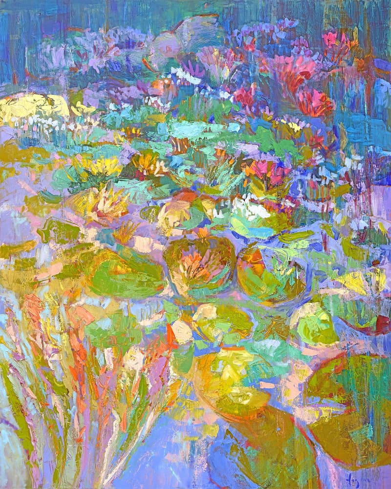 Lush Water Lilies by Dorothy Fagan — canvas wall art