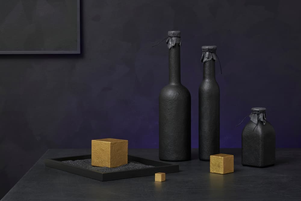 Black and Gold Stillness by Christophe Verot — canvas wall art