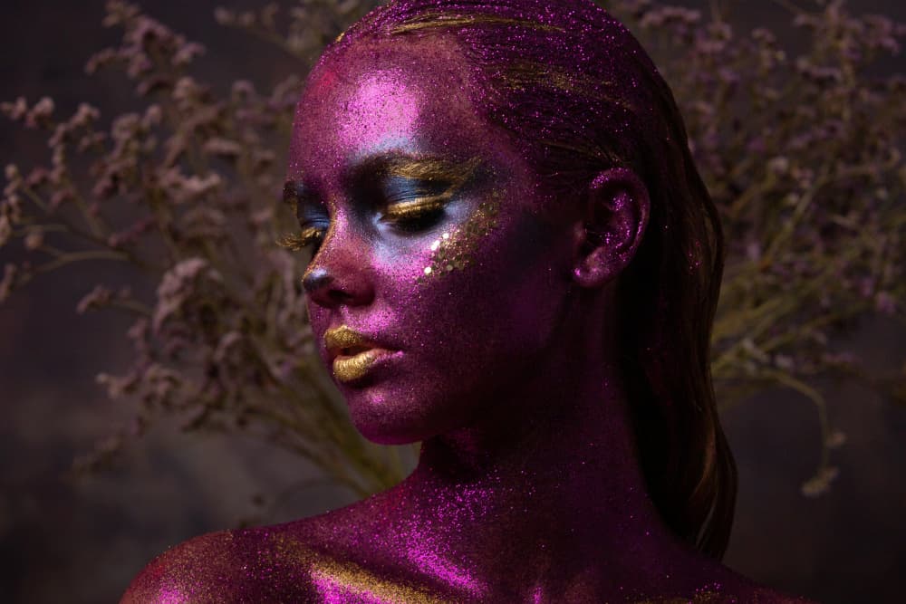 Purple Glitter Dream by Mihai Bogdan R — canvas wall art