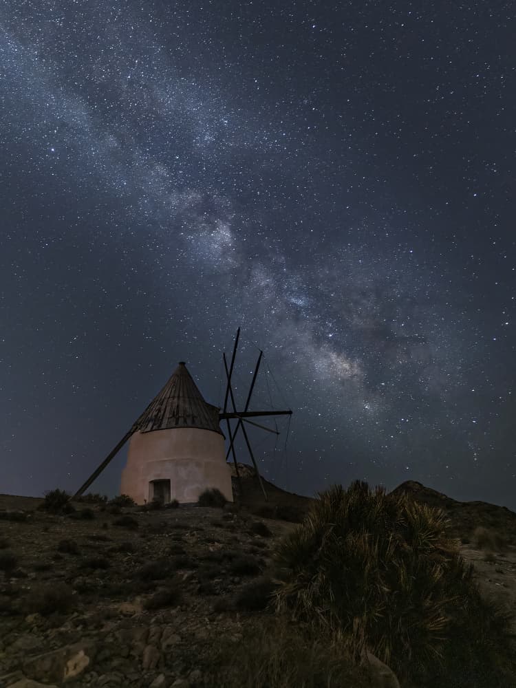 San Jose windmill by Manuel Jose Guillen Abad — canvas wall art
